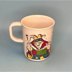 Vintage Rare Hunchback Of Notre Dame Plastic Mug Made in Canada. Size 3.5x4.2.3